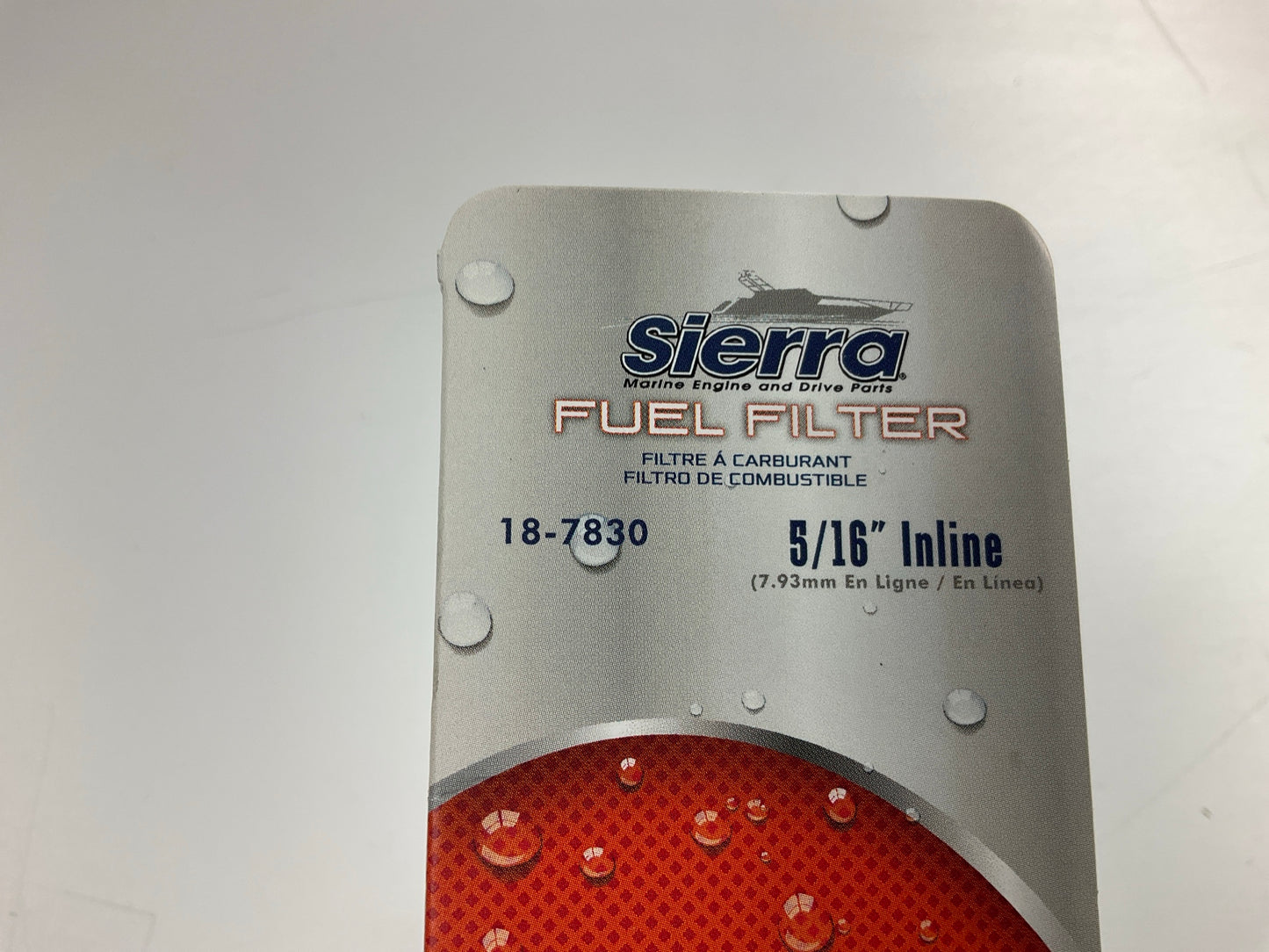 (4) Sierra 18-7830 5/16'' In Line Gas Fuel Filter For Mercury Outboard 816296Q2