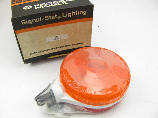 (10) Signal-stat 3851 Red Amber Pedestal Mount Truck / Bus / Marker Lamp Lights