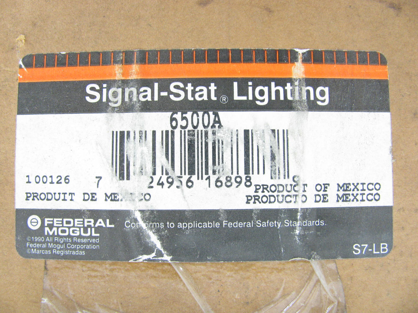6500A - Signal-Stat Yellow Square Turn Signal Light LENS, BUS & TRUCK