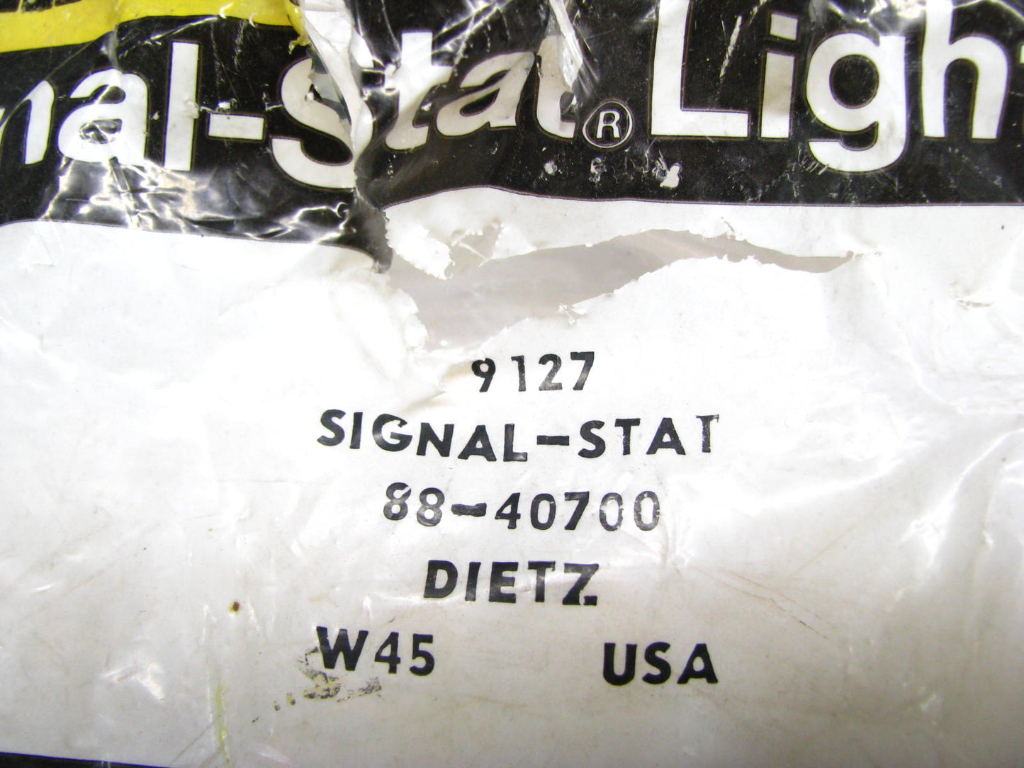 Signal-stat # 9127 4'' Round Yellow Tail Light W/ Grommet