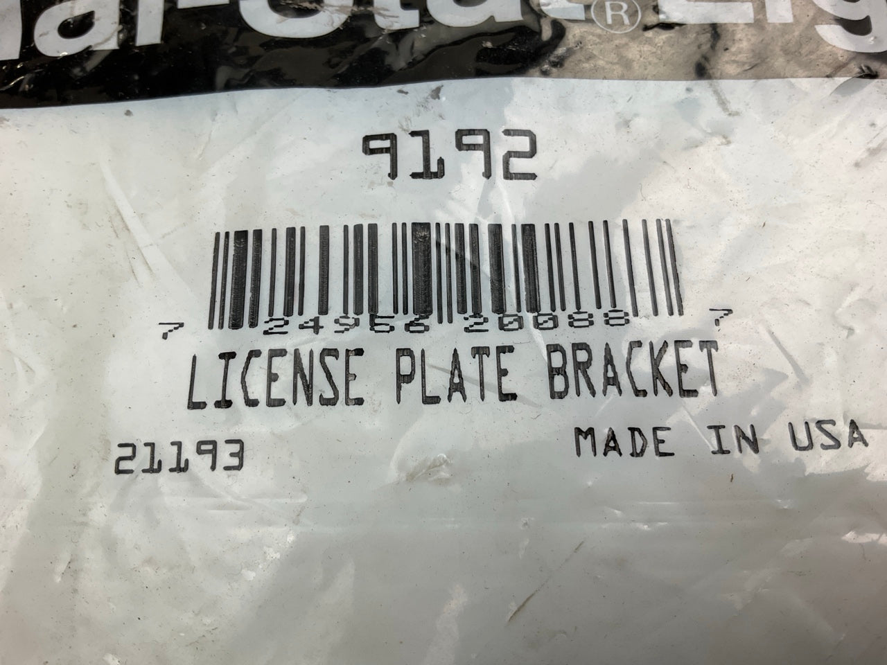 Vintage Signal-Stat 9192 License Plate Mounting Mount Bracket - Made In USA