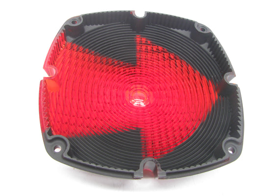 (x2) Signal-stat RED Arrow Lens, Square For Bus Lights 6501 4-screw