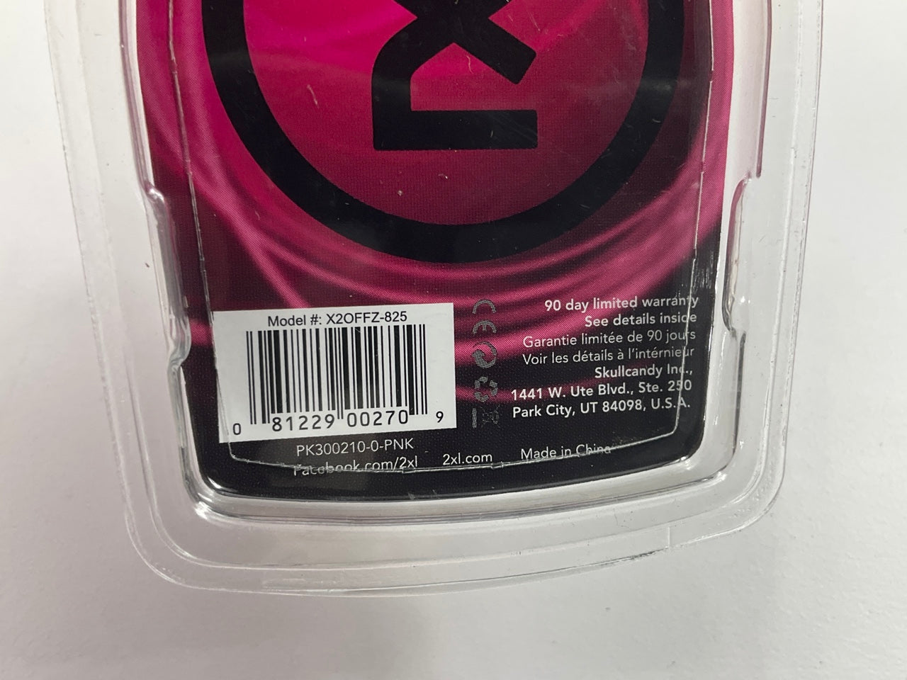 3 X Skullcandy X2OFFZ-820 2XL PINK Offset In-ear Earbud Headphones, 3.5mm Jack