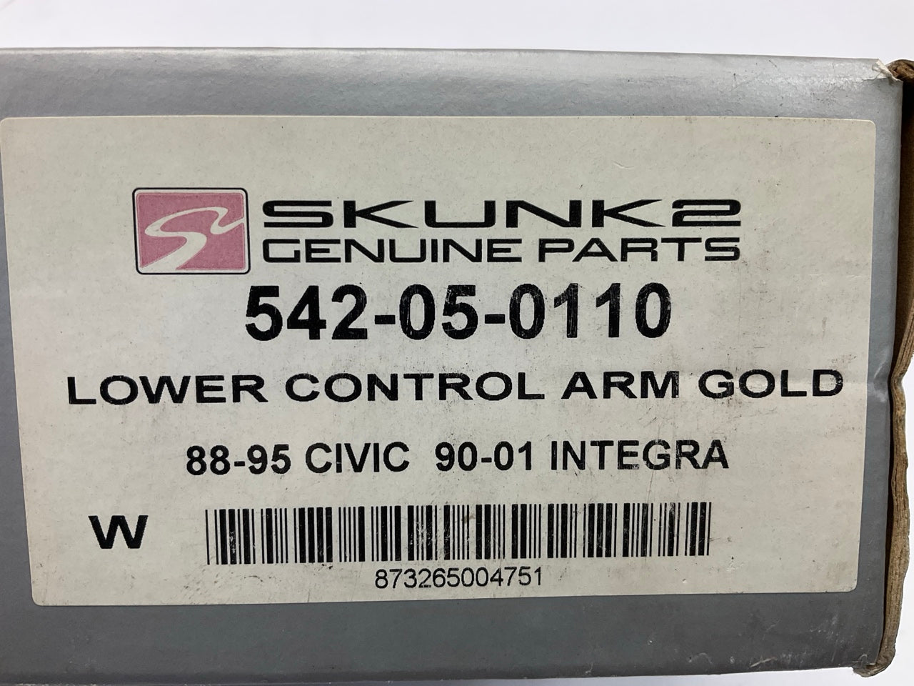 Skunk2 Racing 542-05-0110 Gold Anodized Rear Lower Control Arms 1990-01 Integra