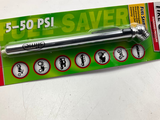 Slime 22012 Chrome Pencil Tire Gauge (5-50 PSI)