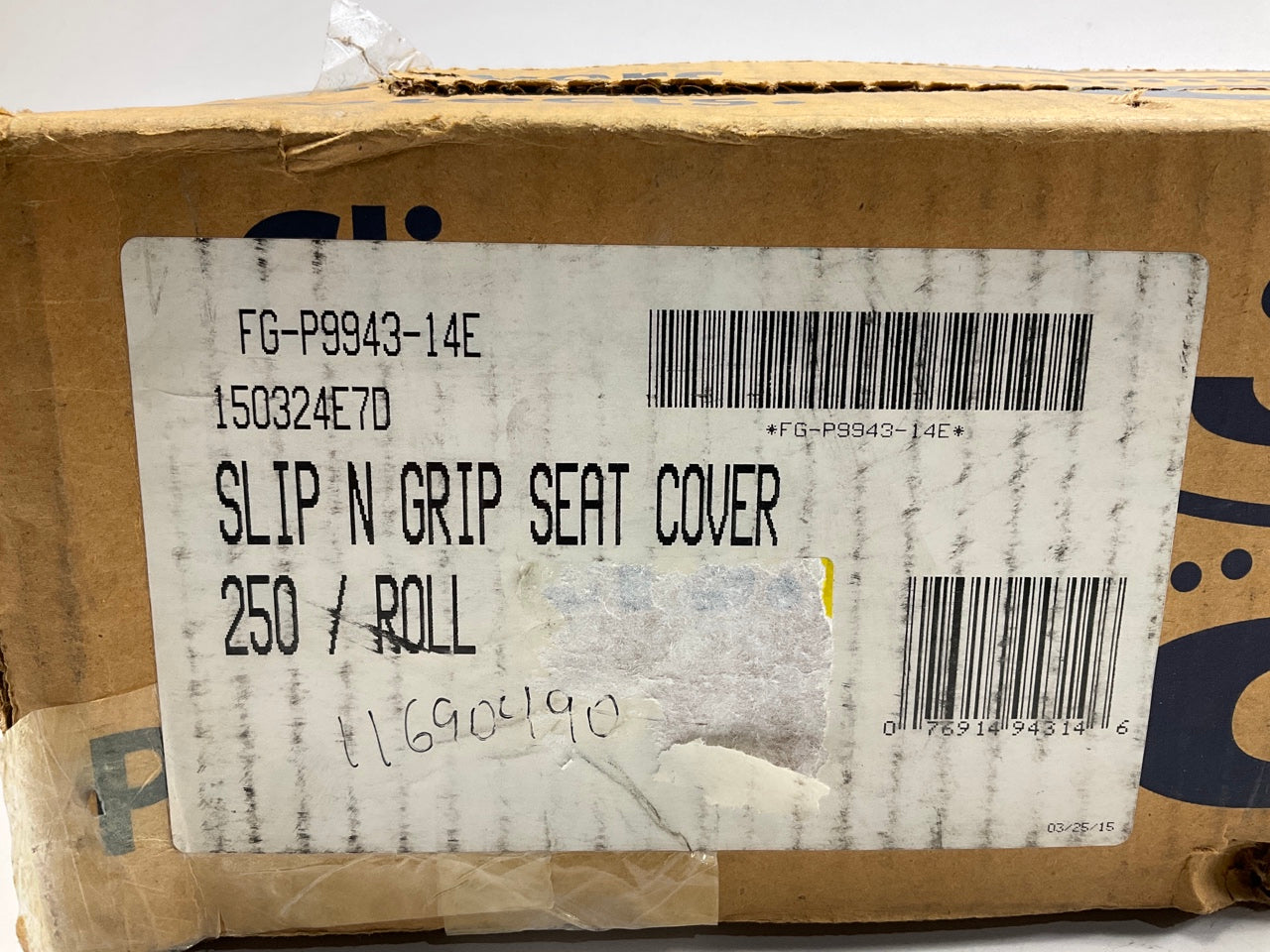 Slip-n-grip FG-P9976-14E 32'' X 56'' Slip-N-Grip Seat Covers - Premium 250 / Roll