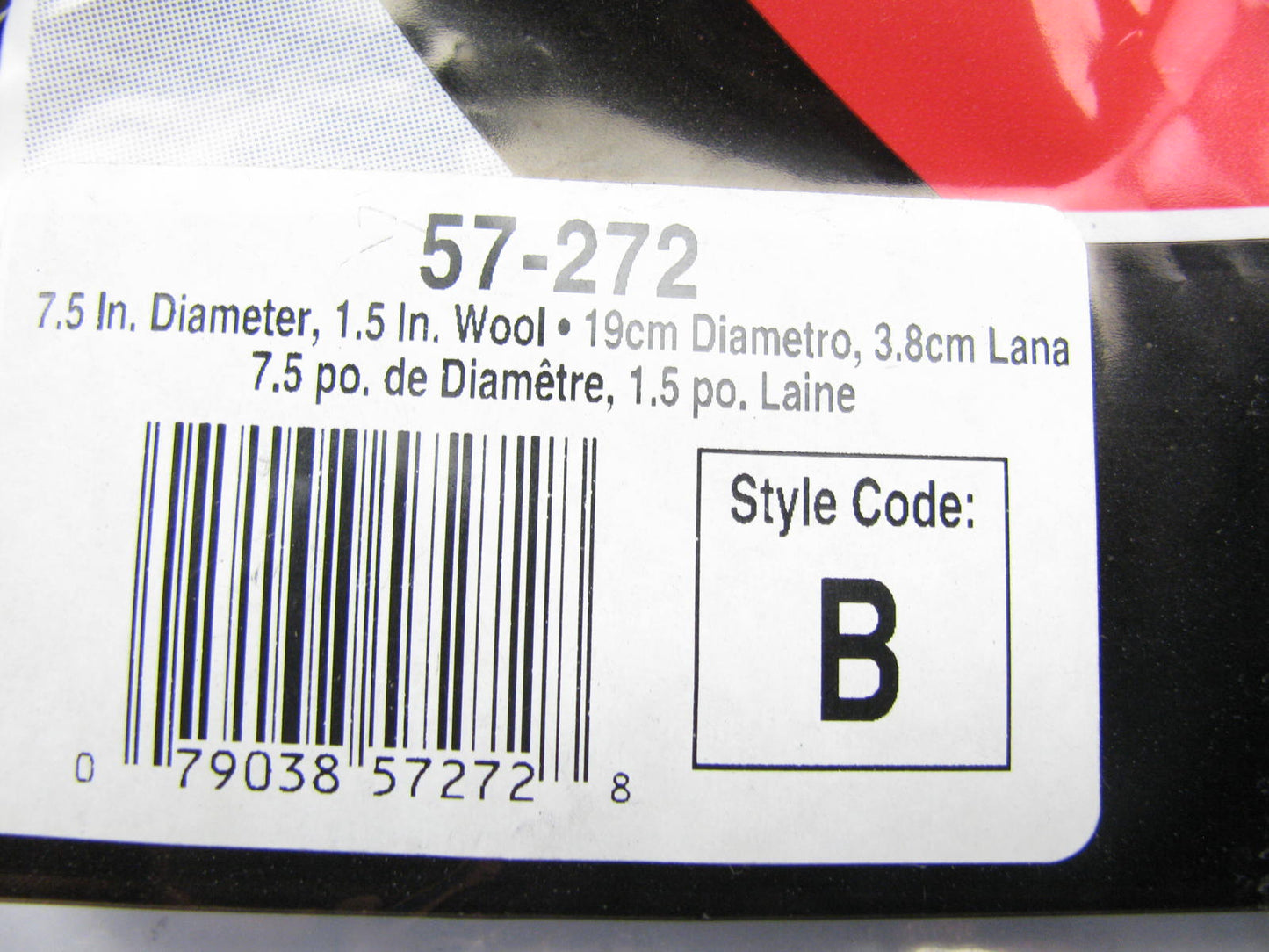 SM Arnold 57-277 4-Ply Wool Curved Edge Screw-On 7-1/2'' Buffing Pad