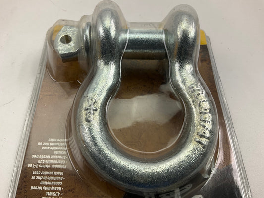 Smittybilt 13047 3/4'' D-Ring Shackle, Silver Finish, 4.75 Ton Rating, Heavy Duty