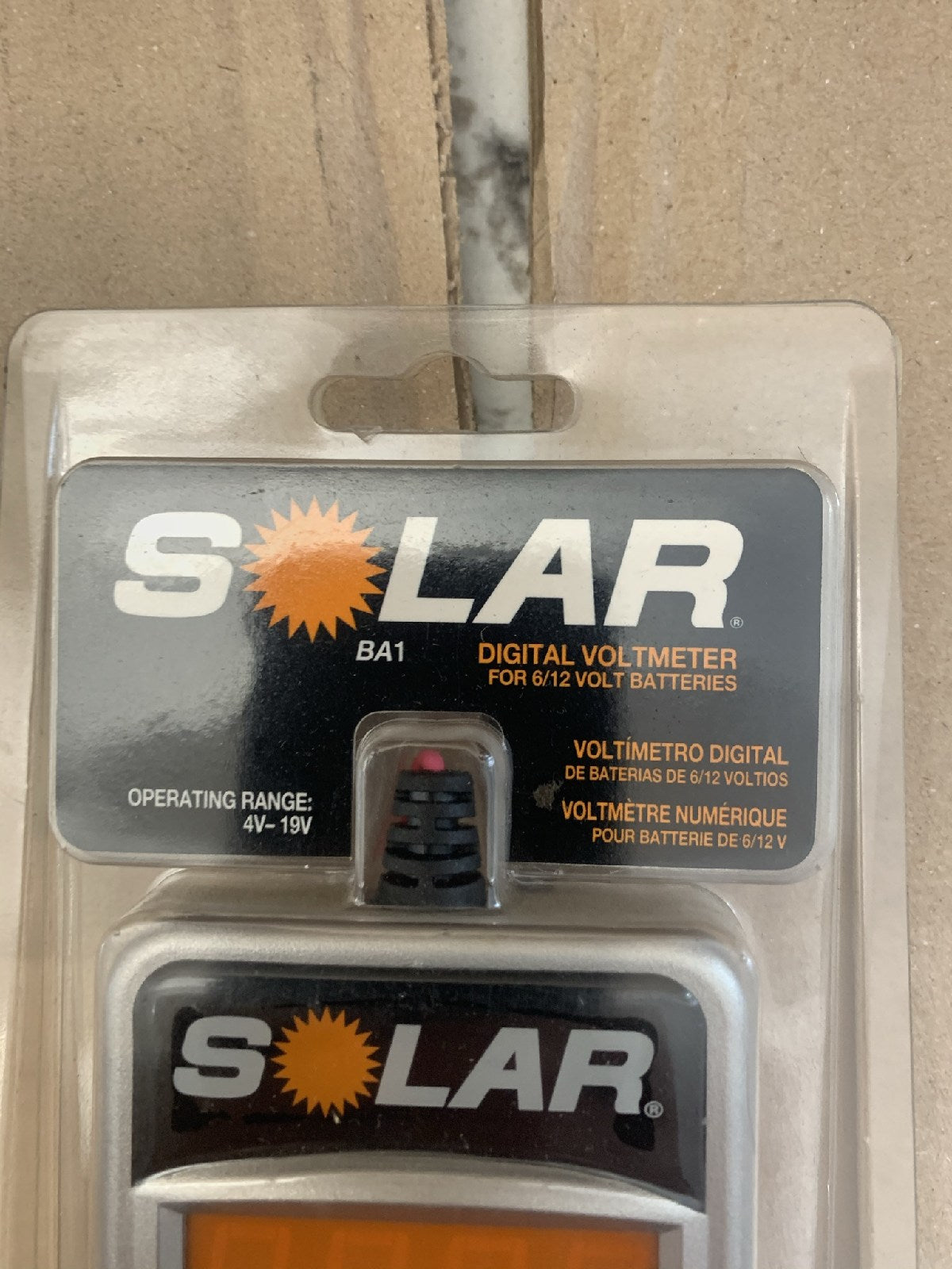 Solar BA1 Digital Voltmeter 6V-12V Volt Meter