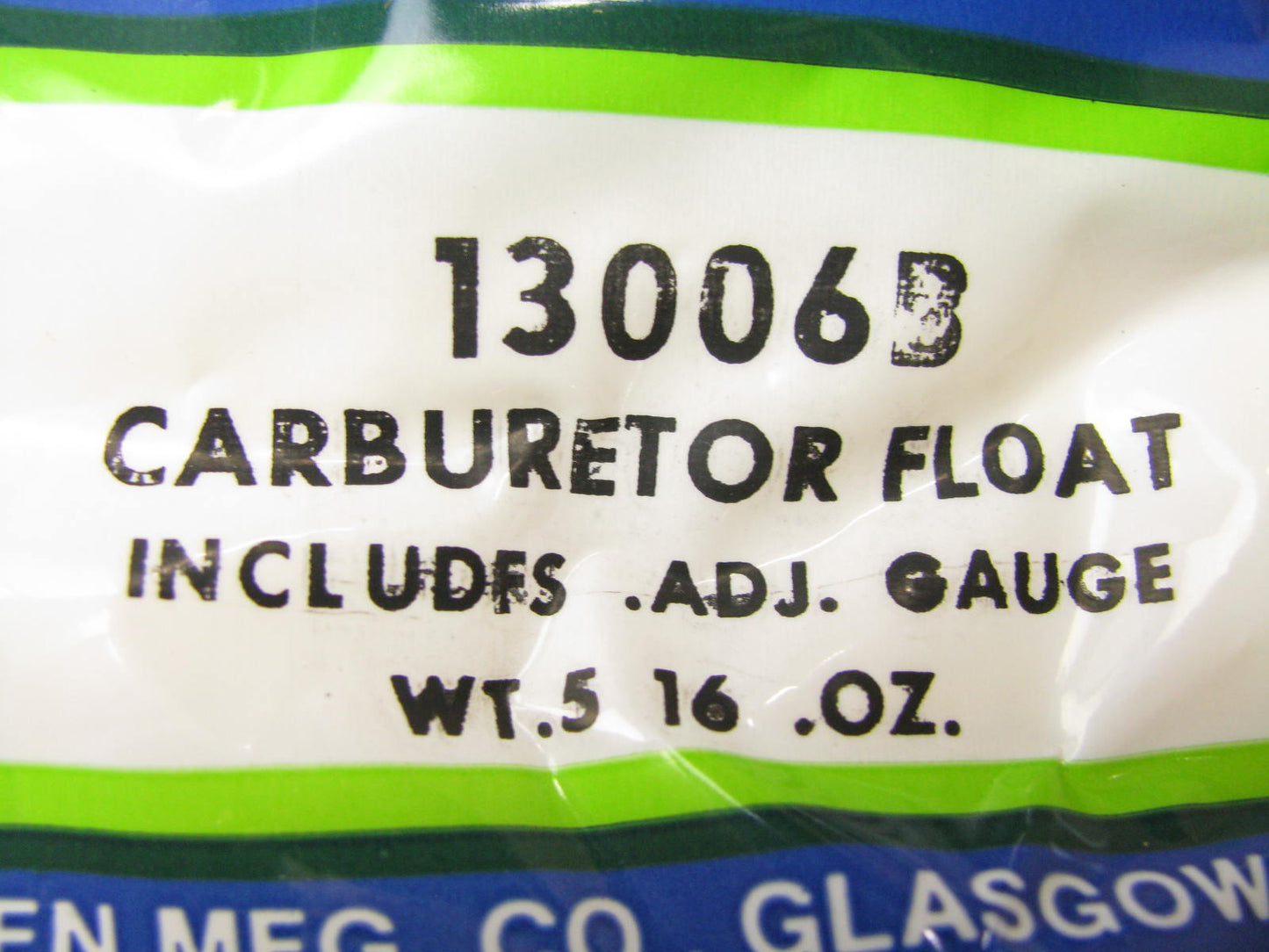 Sorensen 13006B Carburetor Float for 1965-1968 Rochester 4-BBL 4MV Quafrajet