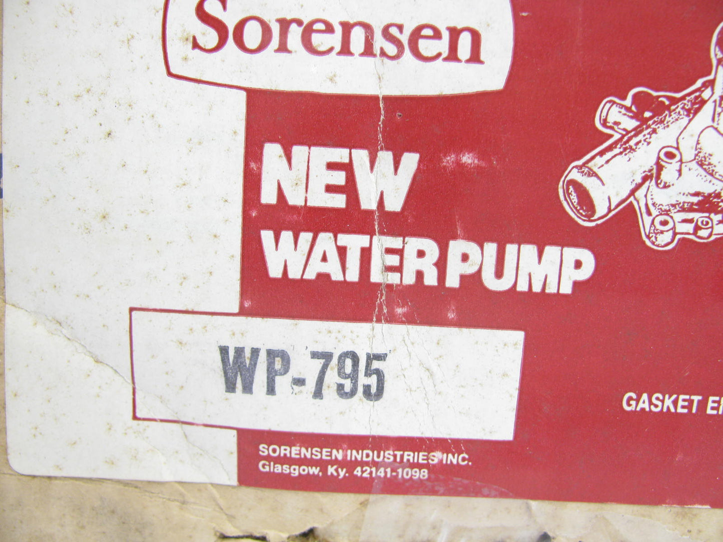 Sorensen WP-795 Engine Water Pump 1988-1992 Audi 2.0L 2.2L 2.3L