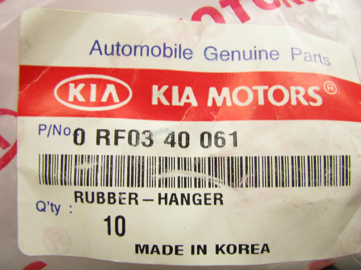 New OUT OF BOX Exhaust Pipe Hanger For Kia 0RF0340061
