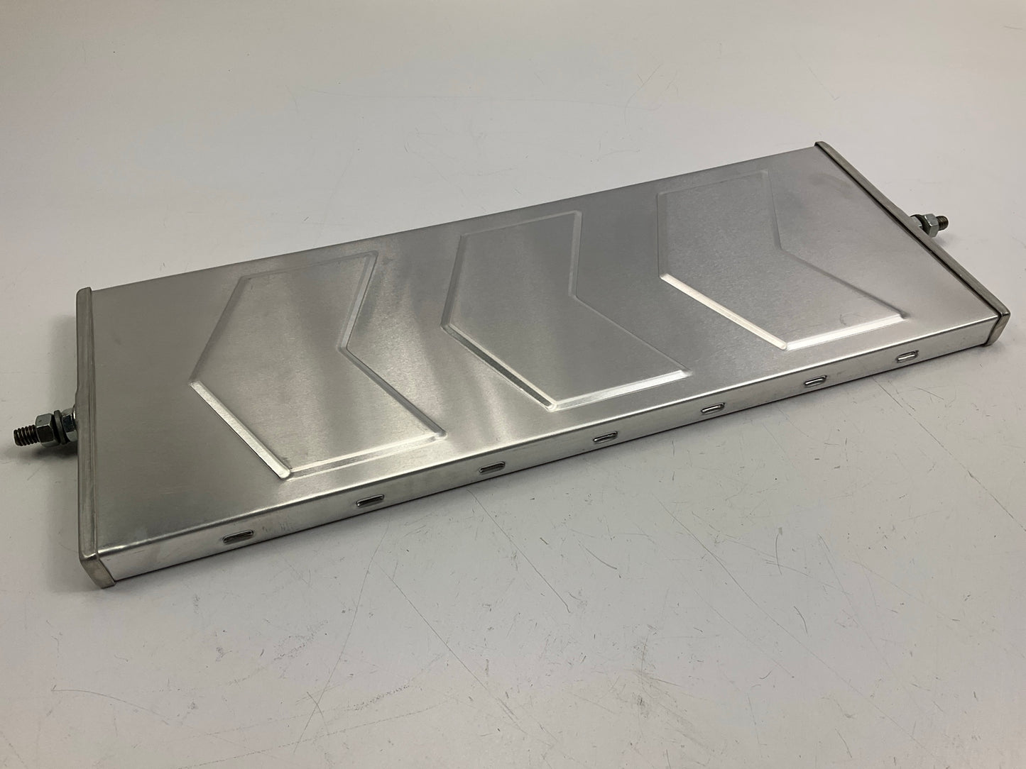 Unboxed Retrac 1152 Aluminum Flat Back 6'' X16'' Rod-Thru West Coast Mirror