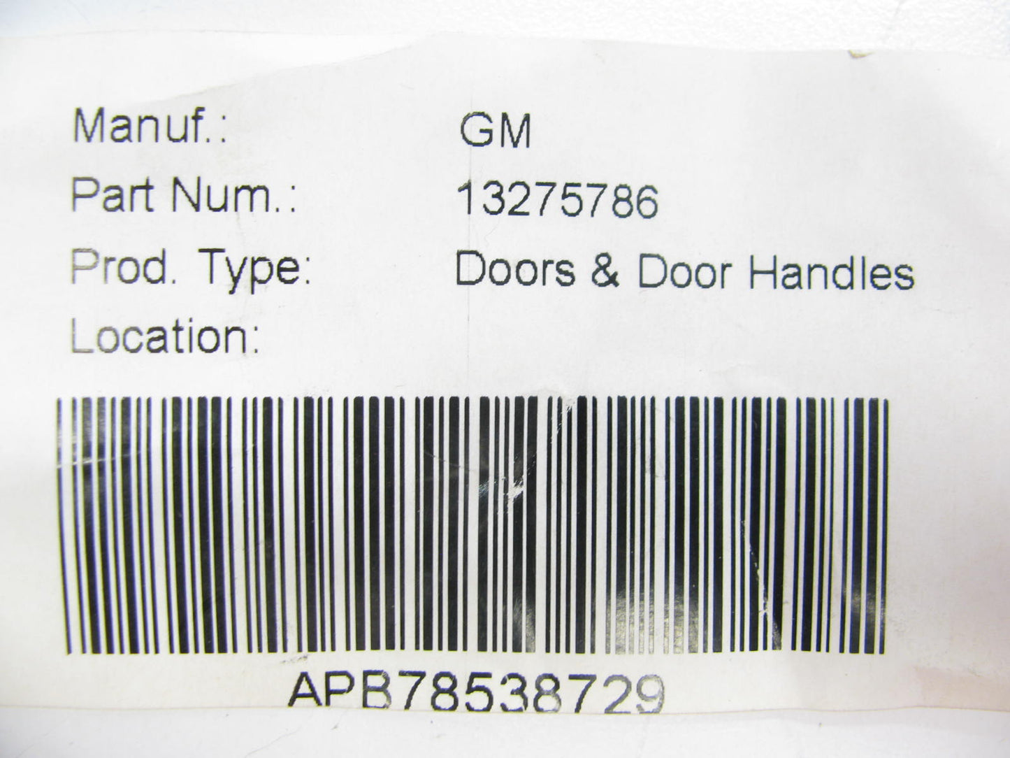 NEW OEM GM 13275786 Summit White/chrome Exterior Door Handle Front/ Rear L/ R