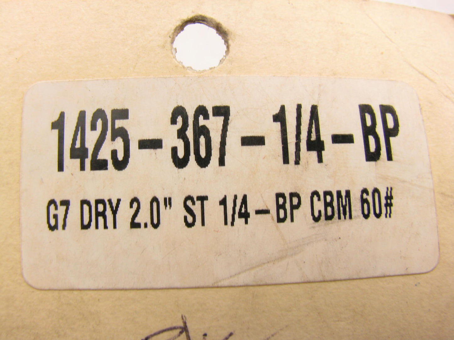 NEW - 1425-367-14-BP Dry Display Gauge - 2.0 ST 1/4''-BP CBM 60# 0-4 BAR
