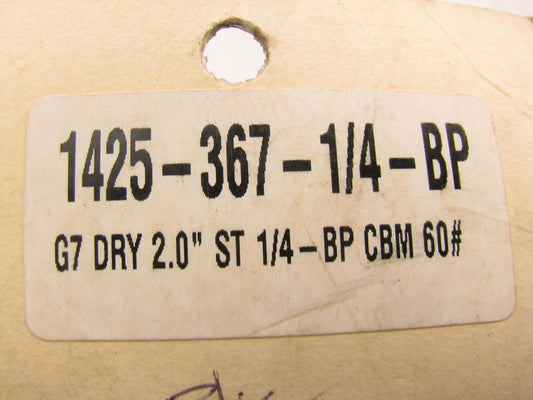 NEW - 1425-367-14-BP Dry Display Gauge - 2.0 ST 1/4''-BP CBM 60# 0-4 BAR