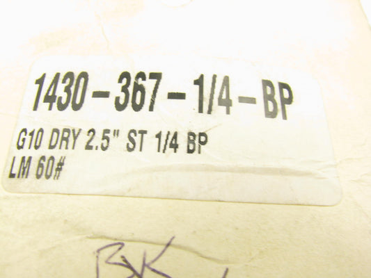 NEW - 1430-367-14-BP Dry Display Gauge - 2.5 ST 1/4''-BP LM 60#