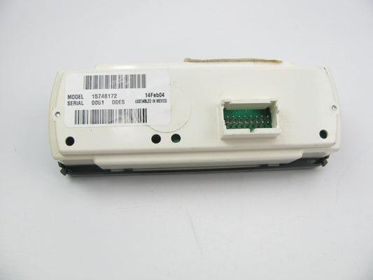 NEW OUT OF BOX - OEM GM Overhead Console HVAC Cliamte Control Switch 15-72625