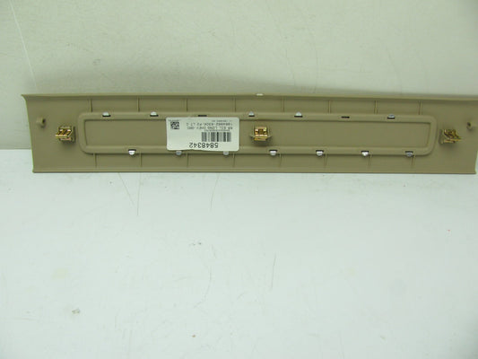 NEW UNBOXED OEM GM Long Rear Door Sill Cover Plate W/ Logo Cashmere 15848342