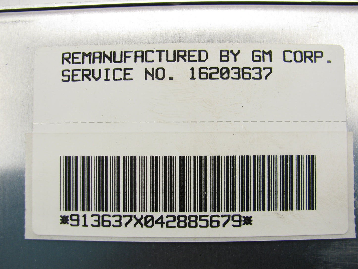 REMAN. 16203637 ABS Control Module ECU 95 Buick Century, Olds Cutlass Ciera