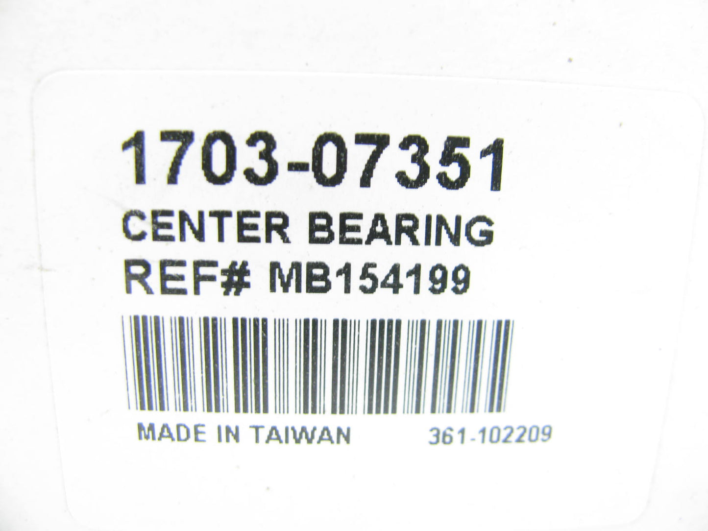 NEW - OUT OF BOX 1703-07351 Drive Shaft Center Support Bearing - MB154199