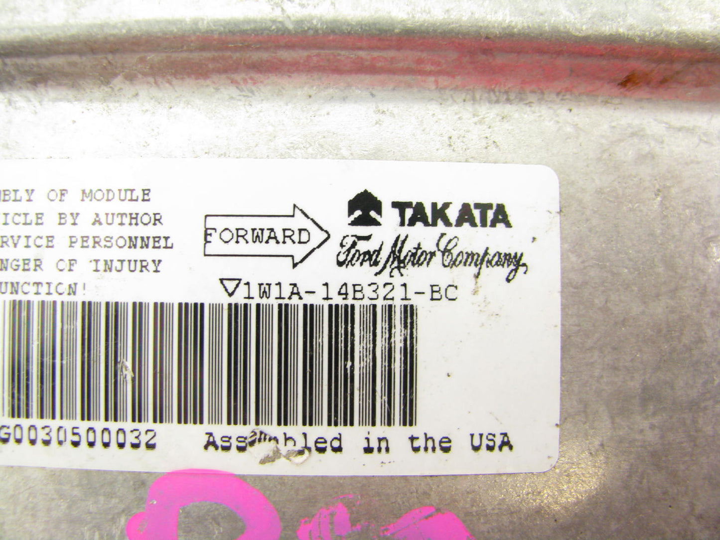 DAMAGED - OUT OF BOX 1W1A-14B321-BC-D2 SRS Control Module 2001 Lincoln Town