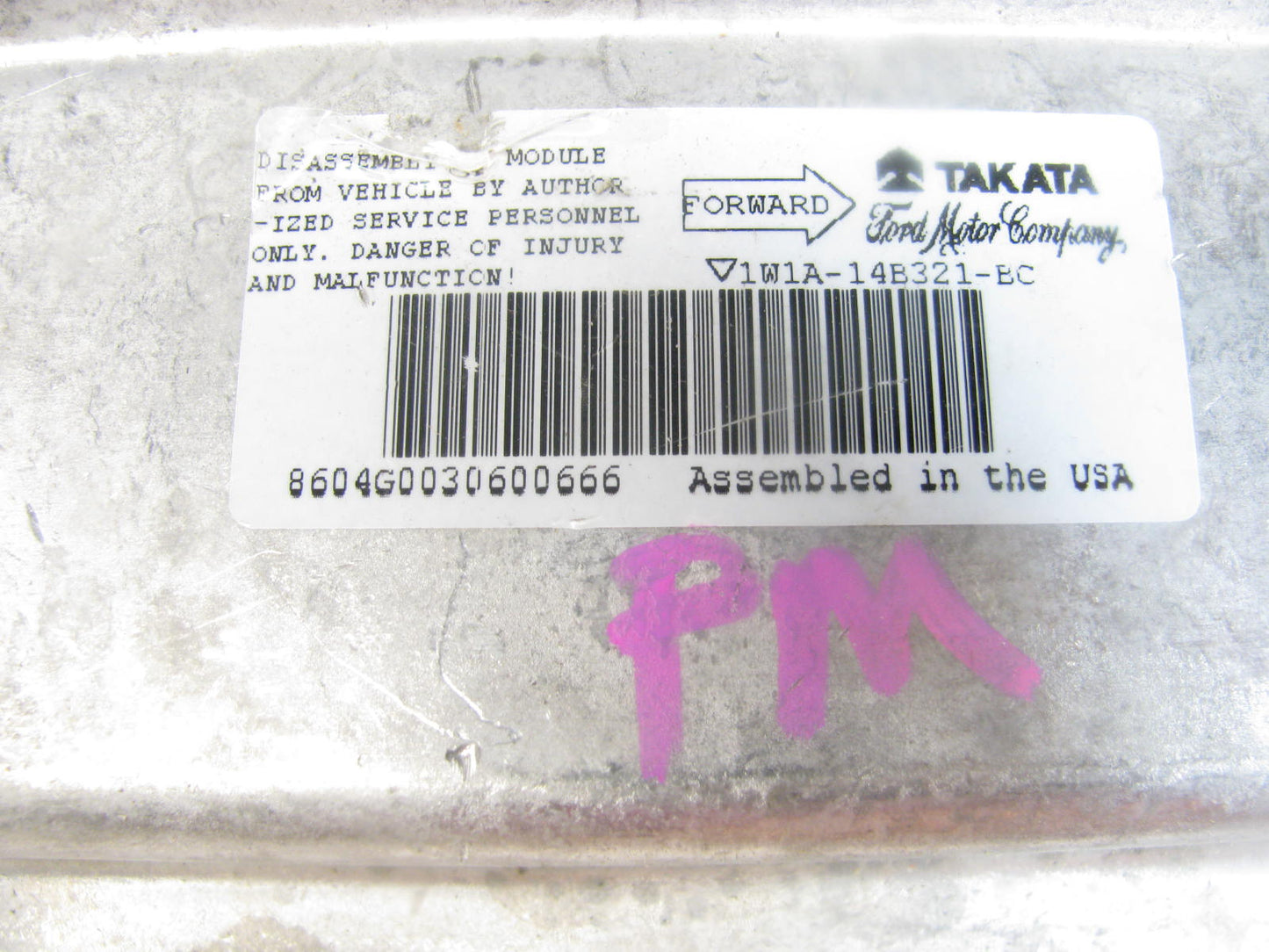 DAMAGED - OUT OF BOX 1W7A-14B321-BC-D7 SRS System Module 2001-02 Crown Victoria