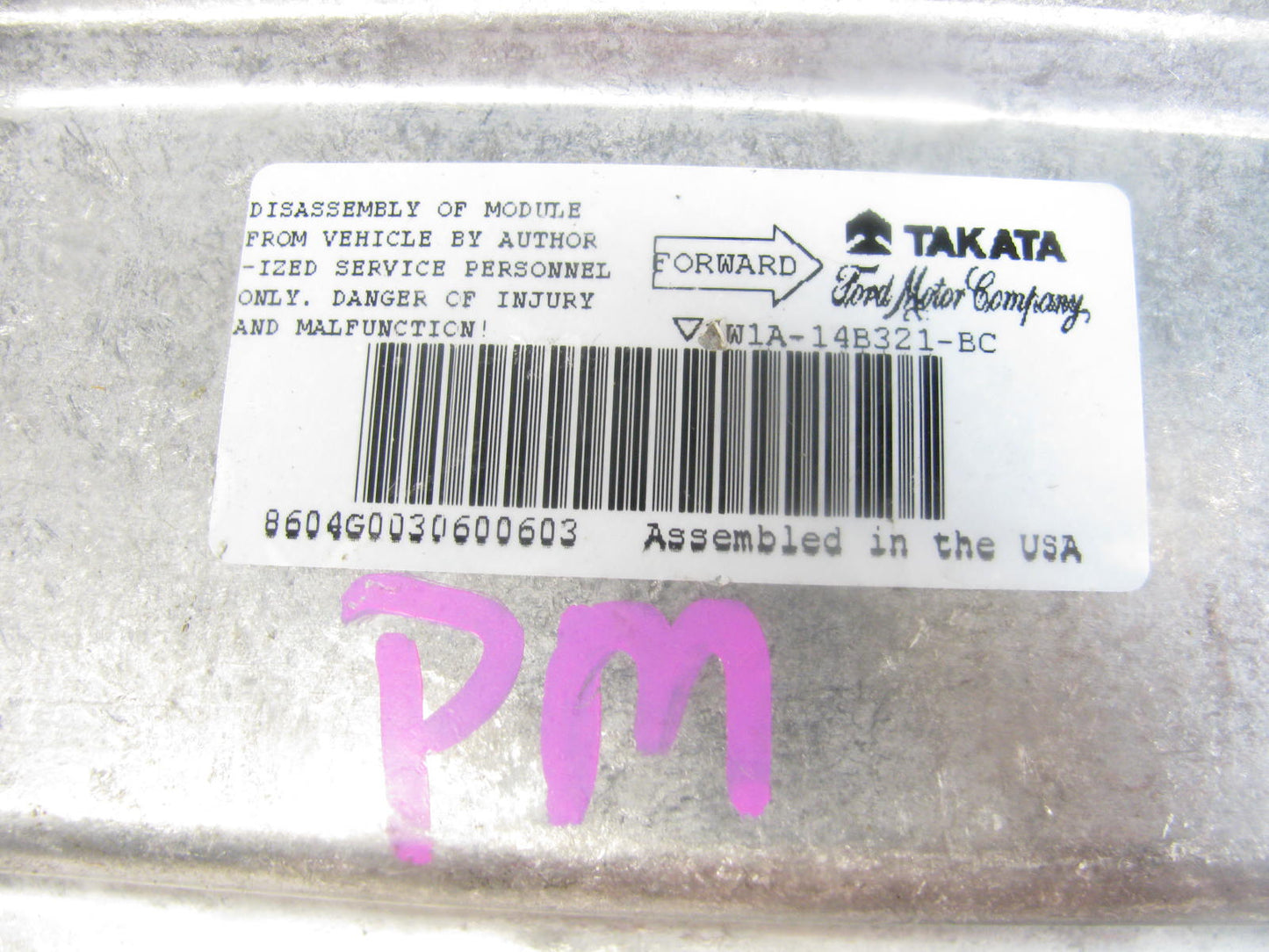 DAMAGED - OUT OF BOX 1W1A-14B321-BC-D8 SRS System Module 2001-02 Crown Victoria