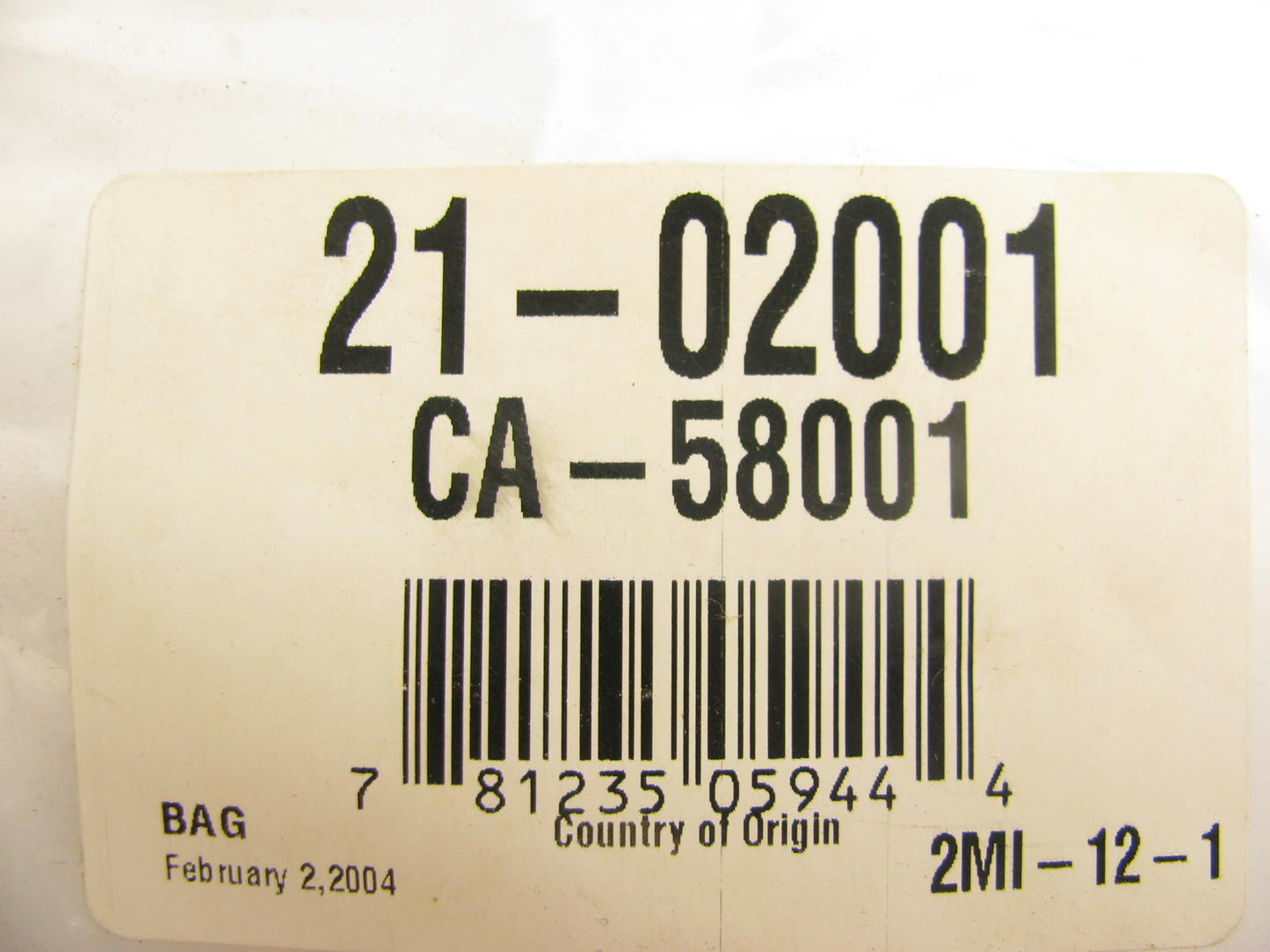 NEW - OUT OF BOX 21-02001 Clutch Cable for 1988-1992 Daihatsu Charade