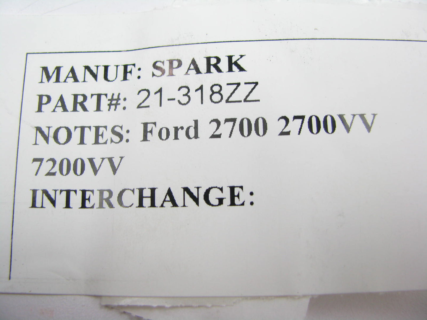 NEW - OUT OF BOX 21-318ZZ Carburetor Float for 1977-1990 Ford 2700 7200 VV