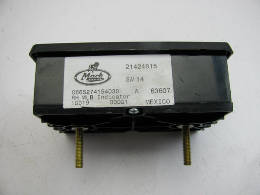 NEW - OUT OF BOX MACK 21424815 Dash Light Right Board - MRU & LEU Cabover