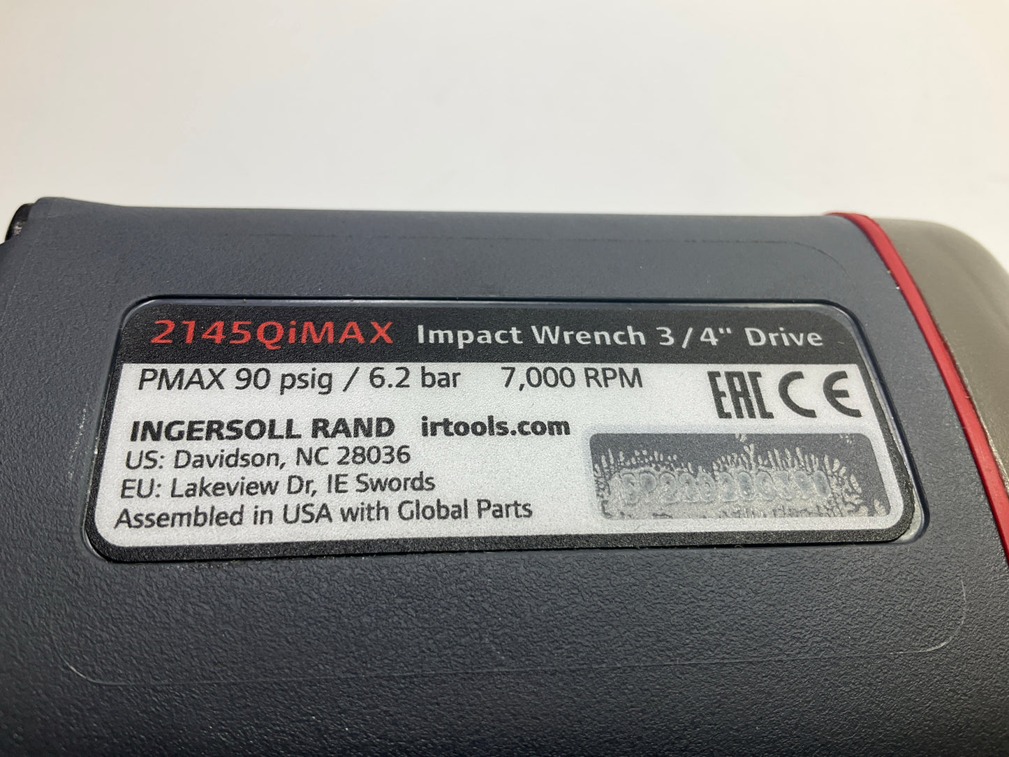 NEW MISSING BOX Ingersoll Rand 2145QiMAX 3/4 Drive Air Impact Wrench 1350 Ft-lbs