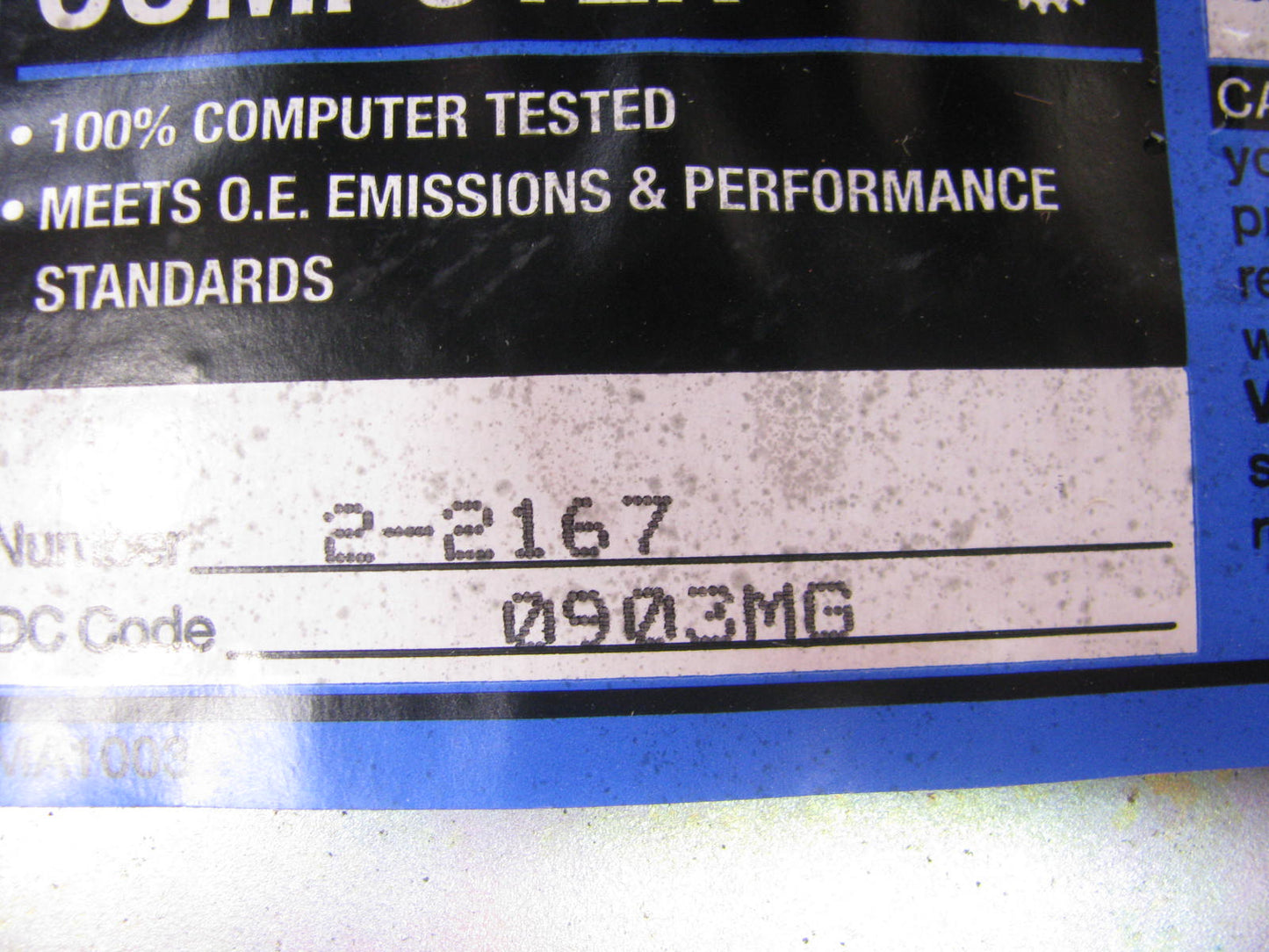 REMAN - UNBOXED 2167 Engine Control Module For 1991 Honda Accord EX 2.2L-L4