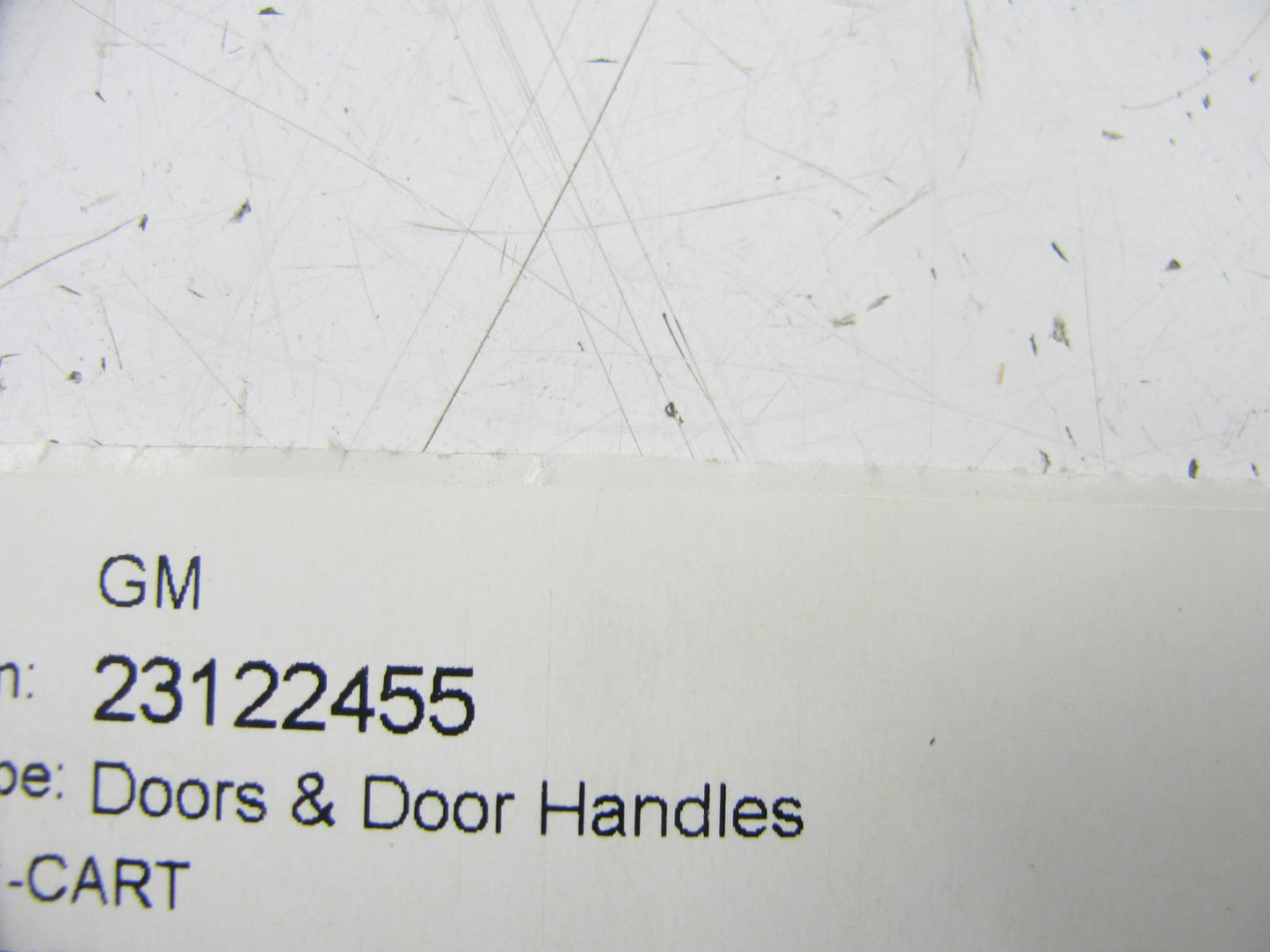 NEW UNBOXED OEM GM Rear Exterior Door Handle White W/ Chrome Accent 23122455