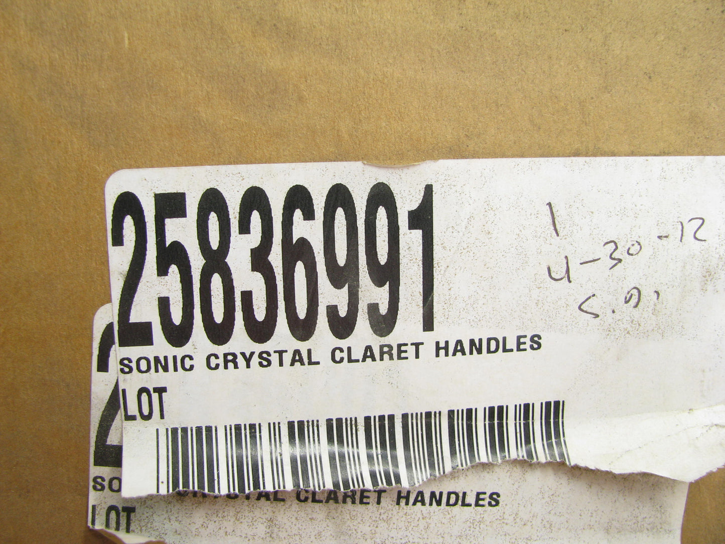 (2) UNBOXED OEM GM Crystal Red Exterior Door Handle 25836991 Front Or Rear