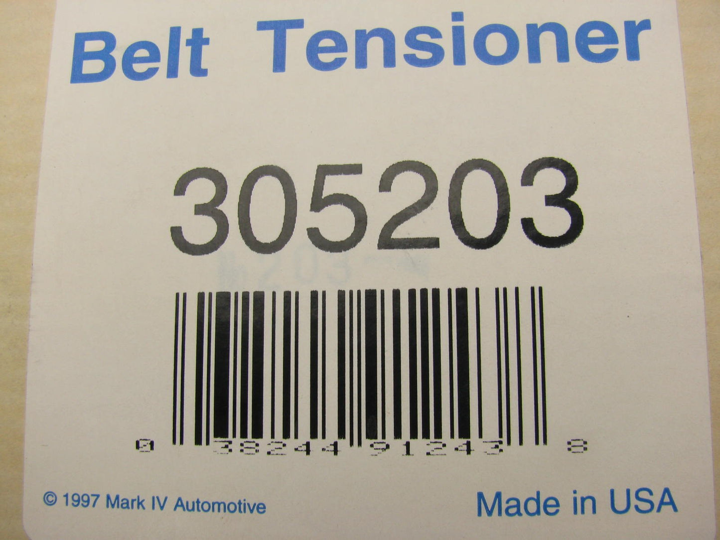 NEW - OUT OF BOX - 305203 Engine Belt Tensioner Assembly
