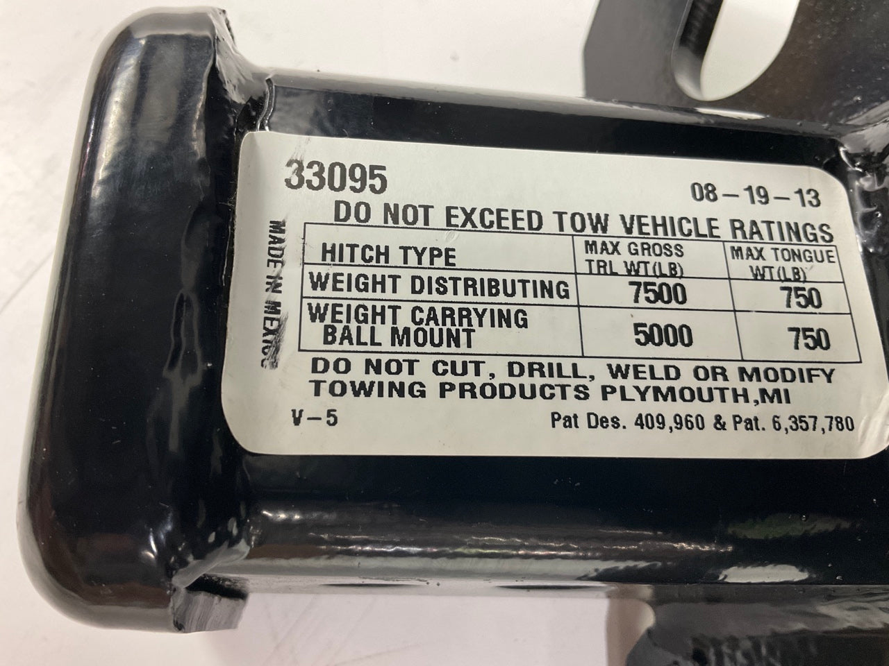 Missing Hardware - Reese 33095 Trailer Hitch For 2005-2010 Jeep Grand Cherokee
