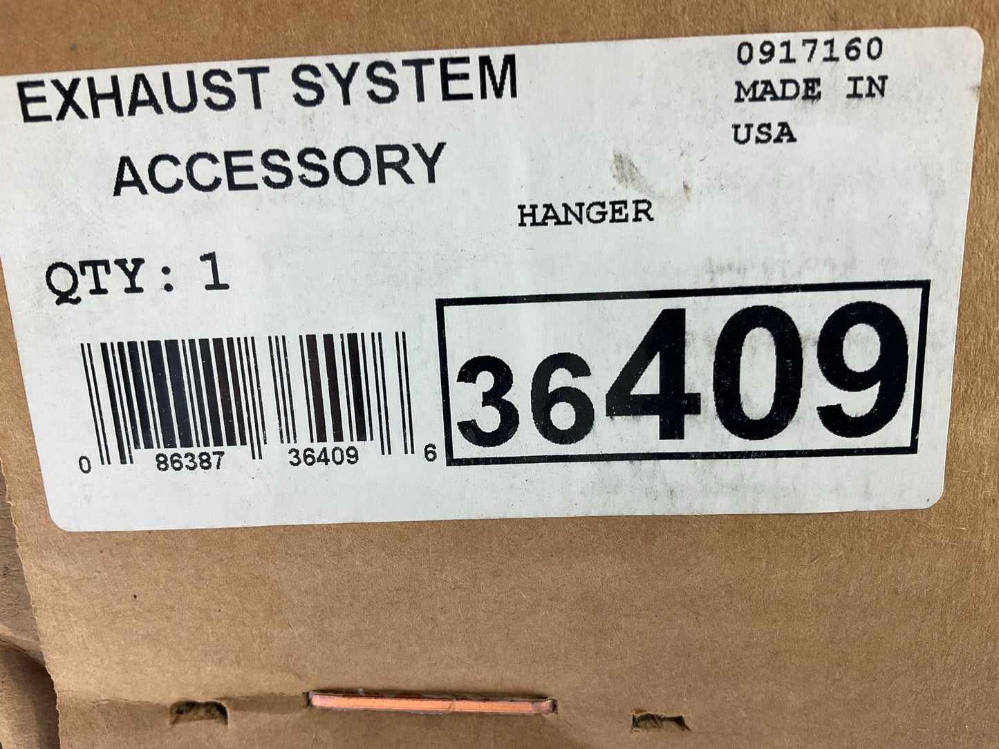 NEW - OUT OF BOX 36409-HANGER Exhaust System Hanger