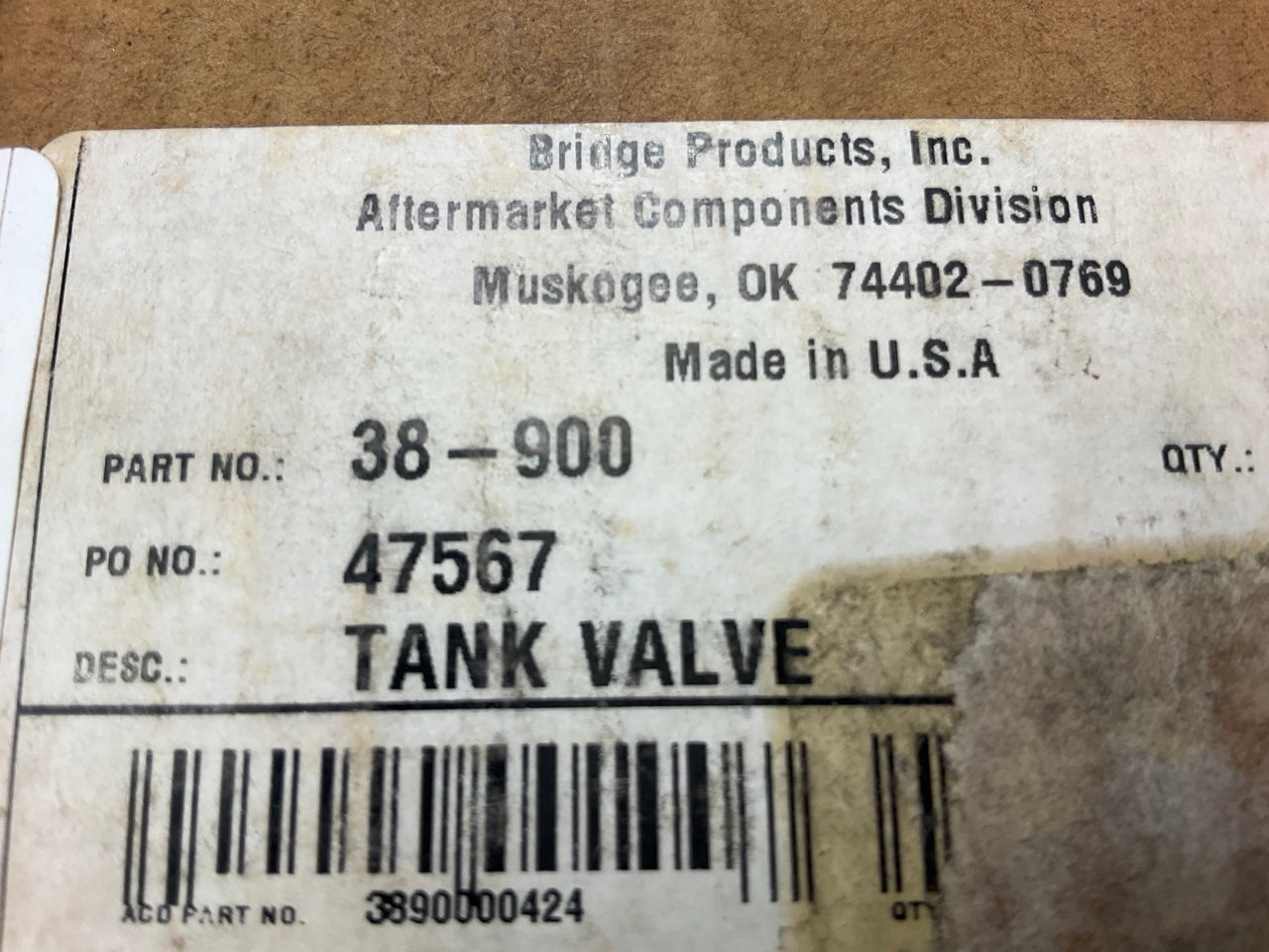 100 PACK - 38-900 1/8'' MNPT Long Tank Valves 38-900-100