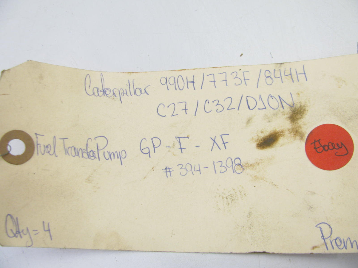USED CORE #2 - OEM 394-1398 Fuel Transfer Lift Pump For CAT C27 C32, Sold As Is