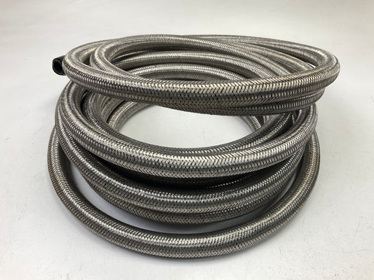 UNBOXED SPECTRE Stainless Steel Flex 1/2'' Oil Cooler Heater Hose 25 Ft Roll 25'