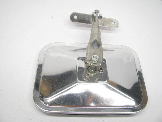 Vintage Retrac 396 Rectangular Convex Mirror Stainless Steel