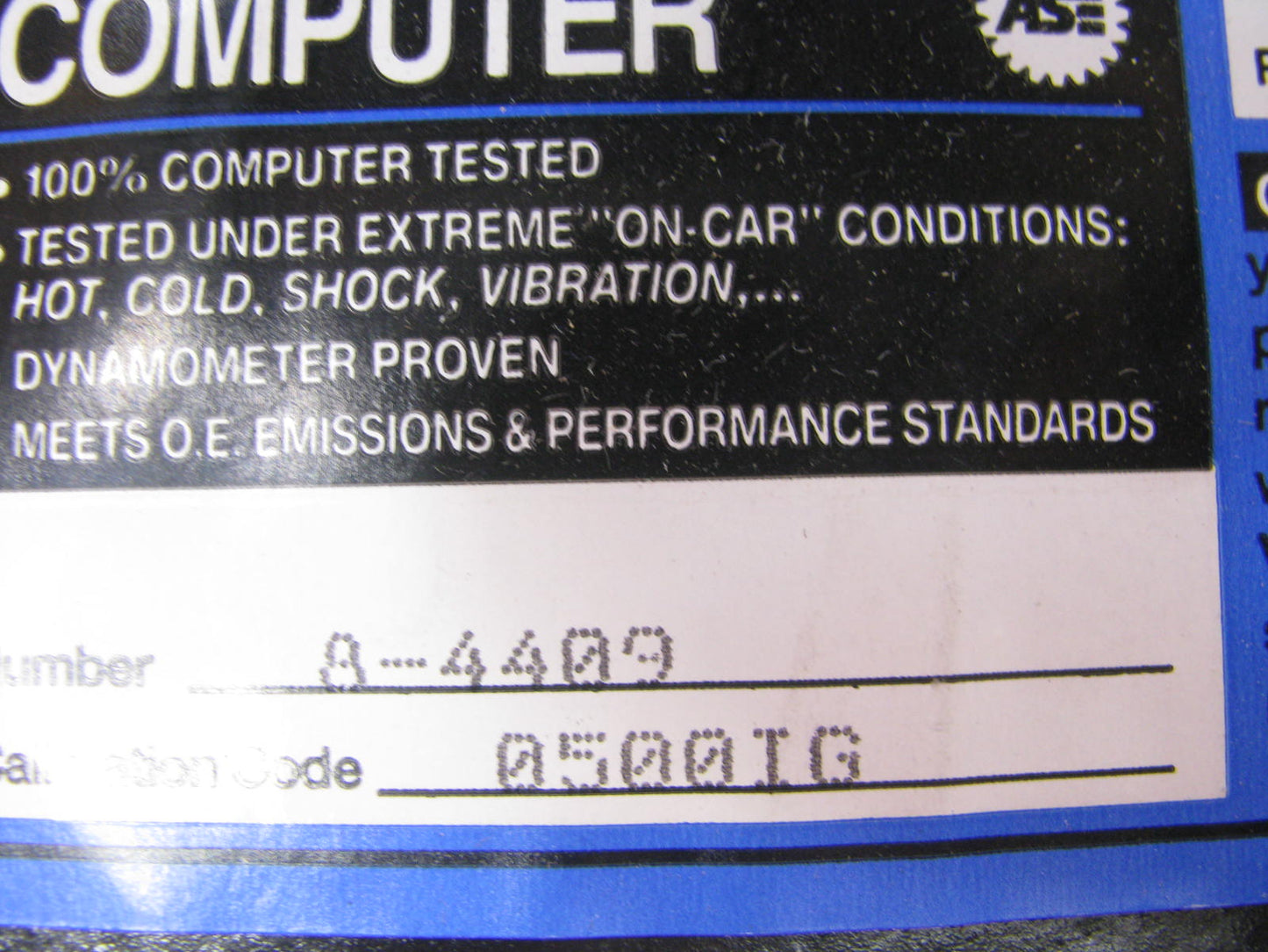 Reman - Out Of Box 4409 Engine Control Module 1989 Thunderbird Cougar 3.8L-V6