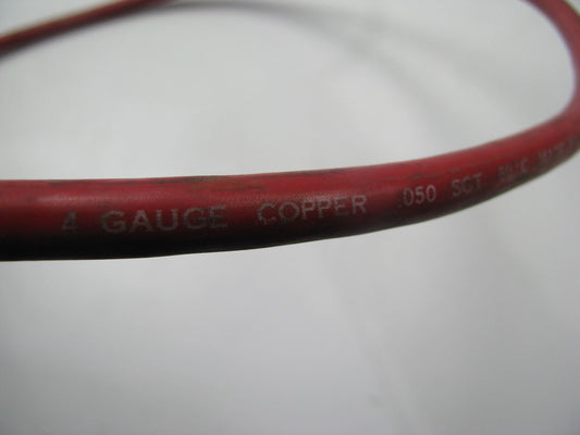 New 453TL Red Battery Cable, Top Post, 4 Gauge, 53'' Long