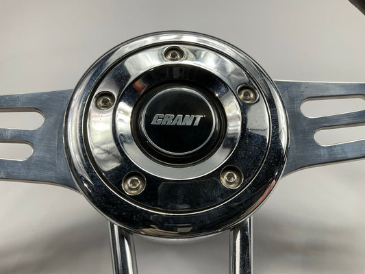 COSMETIC DAMAGE, ACTUAL ITEM SHOWN - Grant 457 13-3/4'' Club Sport Steering Wheel