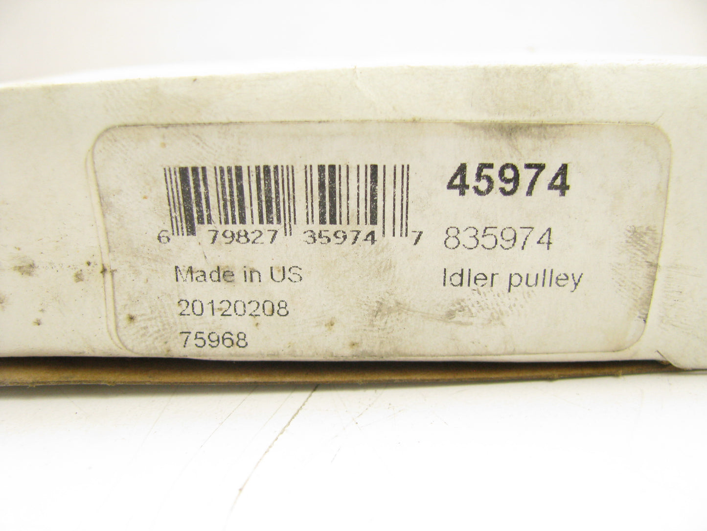 NEW - OUT OF BOX 45974 Engine Drive Belt Idler Pulley