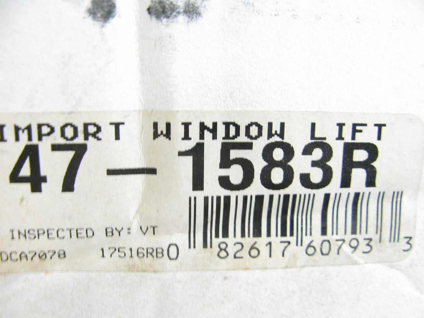 NEW - OUT OF BOX Power Window Regulator W/ Motor Front Left Driver 94-97 Accord
