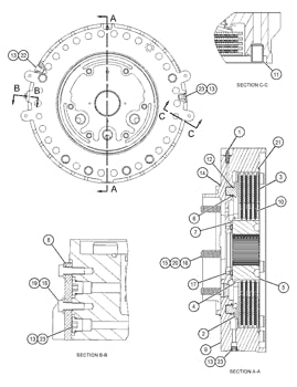 New Genuine OEM For CAT 493-3796 WET BRAKE AND TRANS DISC