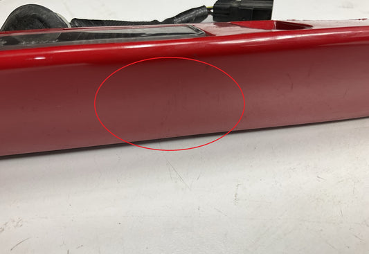 USED SCRATCHED - License Plate Lamp Light Trim Flame Red 99-04 Grand Cherokee