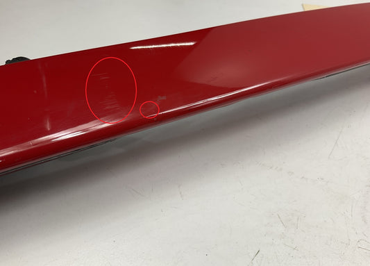 USED SCRATCHED - License Plate Lamp Light Trim Flame Red 99-04 Grand Cherokee